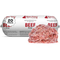Raw Paws Signature Blend Pet Food For Dogs And Cats Beef Recipe 1 Pound Rolls 20 Pack Frozen Raw Diet USA Sourced