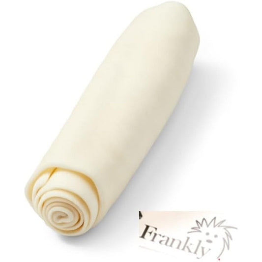 Frankly Original Pet Natural Flavored Mega Beef Roll For Dogs High Protein Collagen Packed Rawhide Free Made In The USA 12 Inch Roll