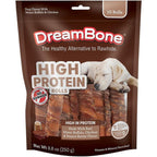 DreamBone High Protein Rolls For Dogs, 10 Count, Rawhide-Free Chews Made With Real Water Buffalo, Chicken, And Peanut Butter Flavor