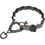 Herm Sprenger NeckTech Sport Dog Training Prong Collar With ClicLock Buckle Black Stainless Steel Nineteen Inches Fits Neck Up To Sixteen Inches