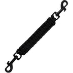YUEPET Dog Prong Collar Safety Clip Handmade Backup Paracord Connector Strap With Double Ended Swivel Clasp For Leash And Harness Accessories Black