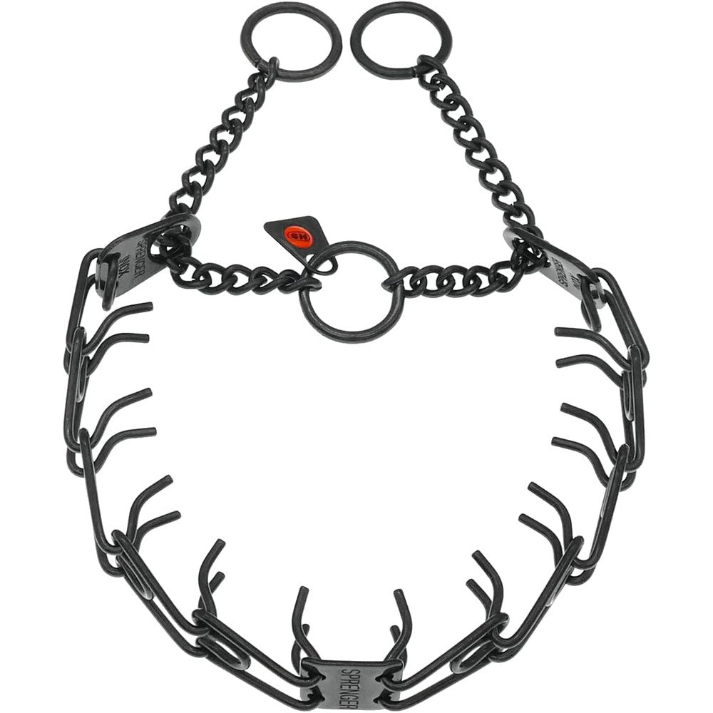 Herm Sprenger Black Stainless Steel Dog Prong Collar With Easy On Assembly Chain Professional Training Pinch Collar For Small Medium Large Dogs 17 ...