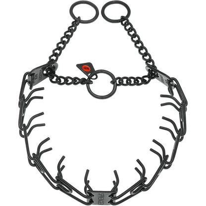 Herm Sprenger Black Stainless Steel Dog Prong Collar With Easy On Assembly Chain Professional Training Pinch Collar For Small Medium Large Dogs 17 ...