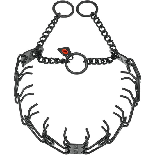 Herm Sprenger Black Stainless Steel Dog Prong Collar With Easy On Assembly Chain Professional Training Pinch Collar For Small Medium Large Dogs 17 ...