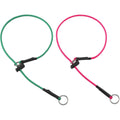 FURSDOLY 22 Inch Dog Slip Collar 5/32 Inch Paracord Rope Dog Training Collar With Spring Loaded Stopper And Stainless Steel O Ring Reflective Hot P...