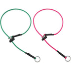 FURSDOLY 22 Inch Dog Slip Collar 5/32 Inch Paracord Rope Dog Training Collar With Spring Loaded Stopper And Stainless Steel O Ring Reflective Hot P...