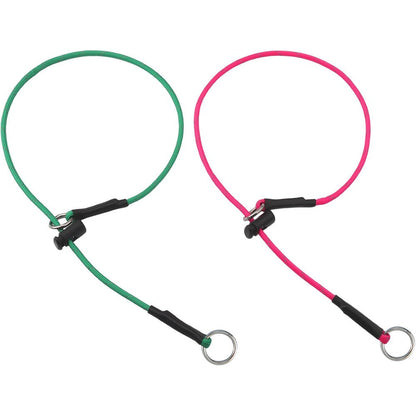 FURSDOLY 22 Inch Dog Slip Collar 5/32 Inch Paracord Rope Dog Training Collar With Spring Loaded Stopper And Stainless Steel O Ring Reflective Hot P...