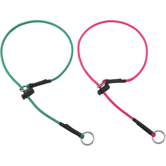 FURSDOLY 22 Inch Dog Slip Collar 5/32 Inch Paracord Rope Dog Training Collar With Spring Loaded Stopper And Stainless Steel O Ring Reflective Hot P...