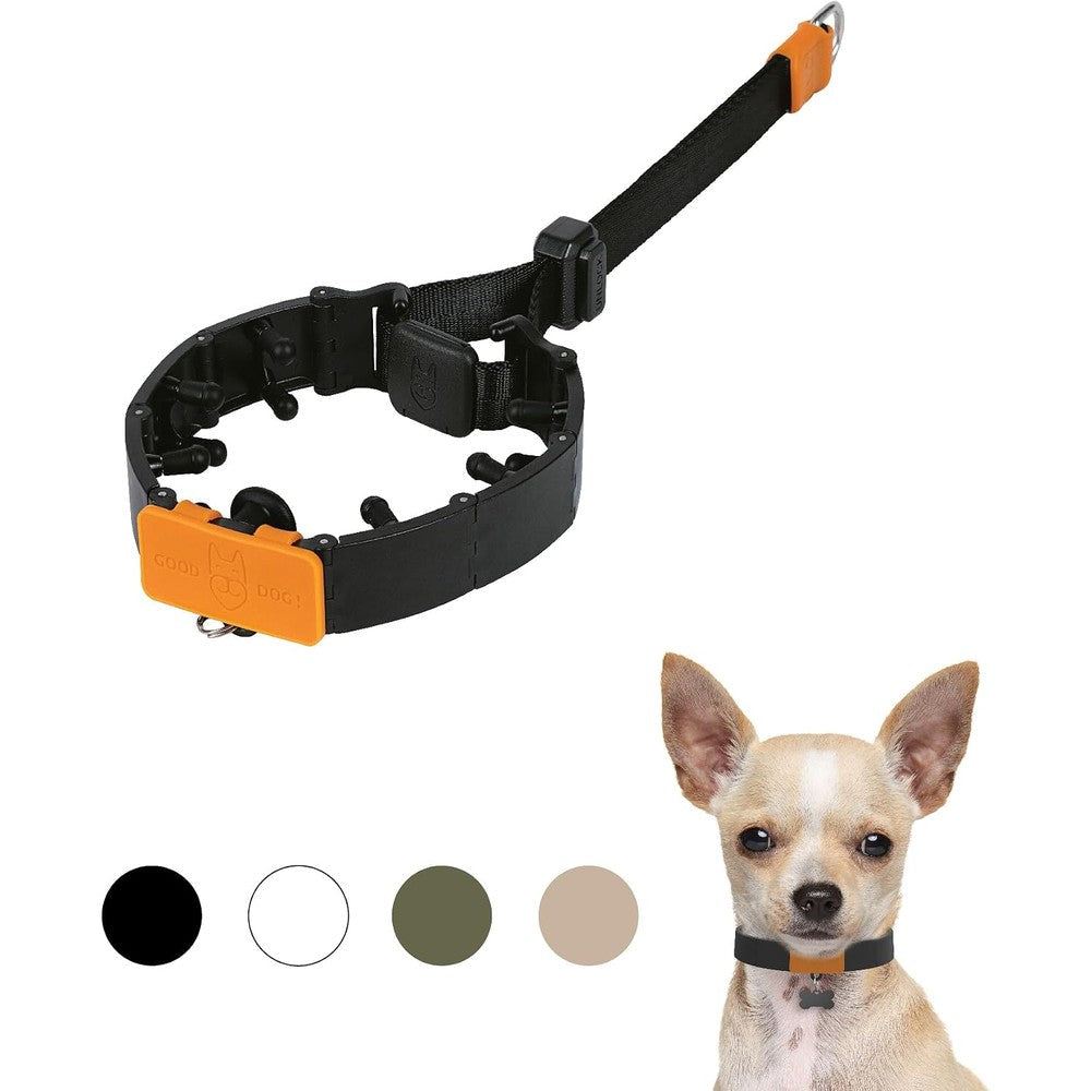 SVD.PET Dog Prong Collar For No Pull Training Adjustable Pinch Collar With Quick Release Buckle Black Small Size Fits 7 To 10 Inches