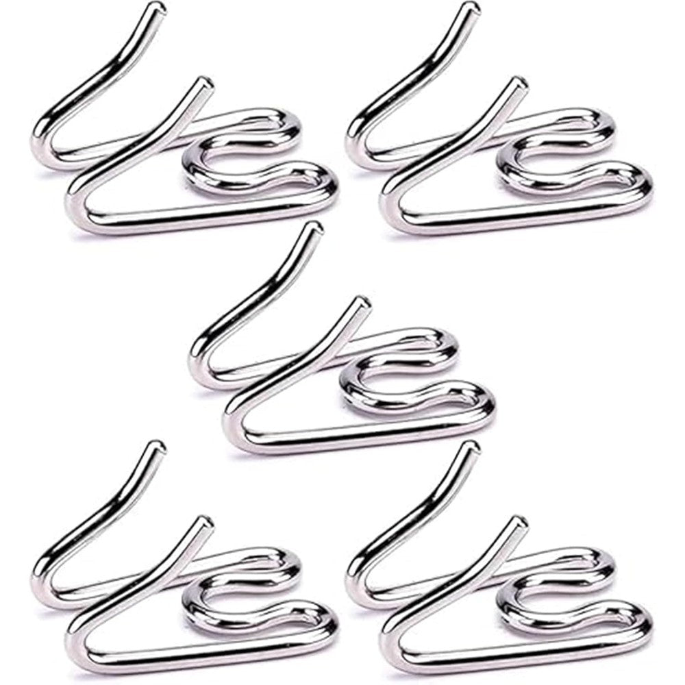 WSFEGL Stainless Steel Dog Collar Extra Links Designed For Two Point Two Five Millimeter Herm Sprenger Training Collars Silver Five Pack
