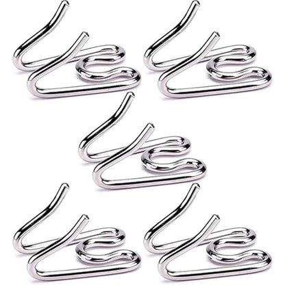 WSFEGL Stainless Steel Dog Collar Extra Links Designed For Two Point Two Five Millimeter Herm Sprenger Training Collars Silver Five Pack