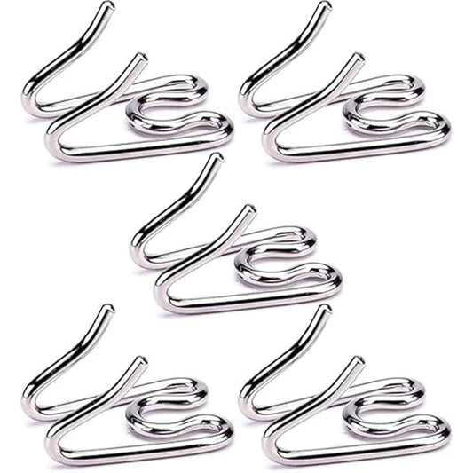 WSFEGL Stainless Steel Dog Collar Extra Links Designed For Two Point Two Five Millimeter Herm Sprenger Training Collars Silver Five Pack