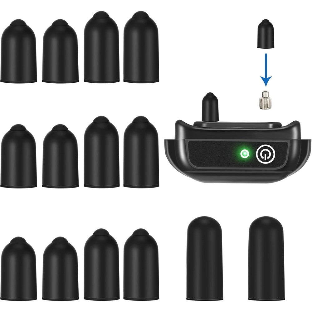Weewooday 24 Pieces Dog Prong Collar Replacement Parts Rubber Tips For Skin Protection Silicone Covers In Thirteen Sixteen And Twenty Millimeters