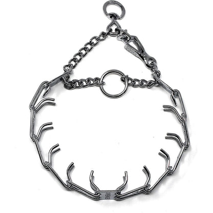 Herm Sprenger Ultra Plus Dog Training Collar Chrome Plated Steel With Quick Release Buckle Small Two Point Two Five Millimeters By Sixteen Inches