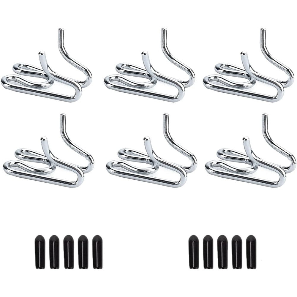 TIPIPARK 6 Pack Extra Links Prong Collar for Dogs Replacement 2.5 Millimeter Stainless Steel Pinch Collar Extension Training Links with Rubber Covers