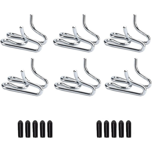 TIPIPARK 6 Pack Extra Links Prong Collar for Dogs Replacement 2.5 Millimeter Stainless Steel Pinch Collar Extension Training Links with Rubber Covers
