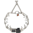 Herm Sprenger Stainless Steel Prong Dog Training Collar With Quick Release ClicLock Buckle And Swivel Ring For Small To Medium Dogs 2.25mm Links