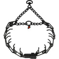 Herm Sprenger Black Stainless Steel Dog Training Pinch Collar With Centered Quick Release ClicLock Buckle 18 Inches By 2.25 Millimeters