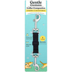 Gentle Creatures Collar Companion Adjustable Backup Safety Clip For Dog Harness And Prong Collar Double Ended Clasp Black
