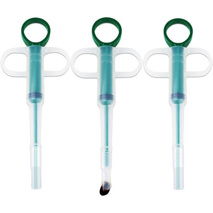 Naturahand Three Piece Pet Pill Shooter Plunger Popper Soft Tip Tablet Pusher And Liquid Medicine Medical Feeding Tool Accessories For Small Cats Dogs