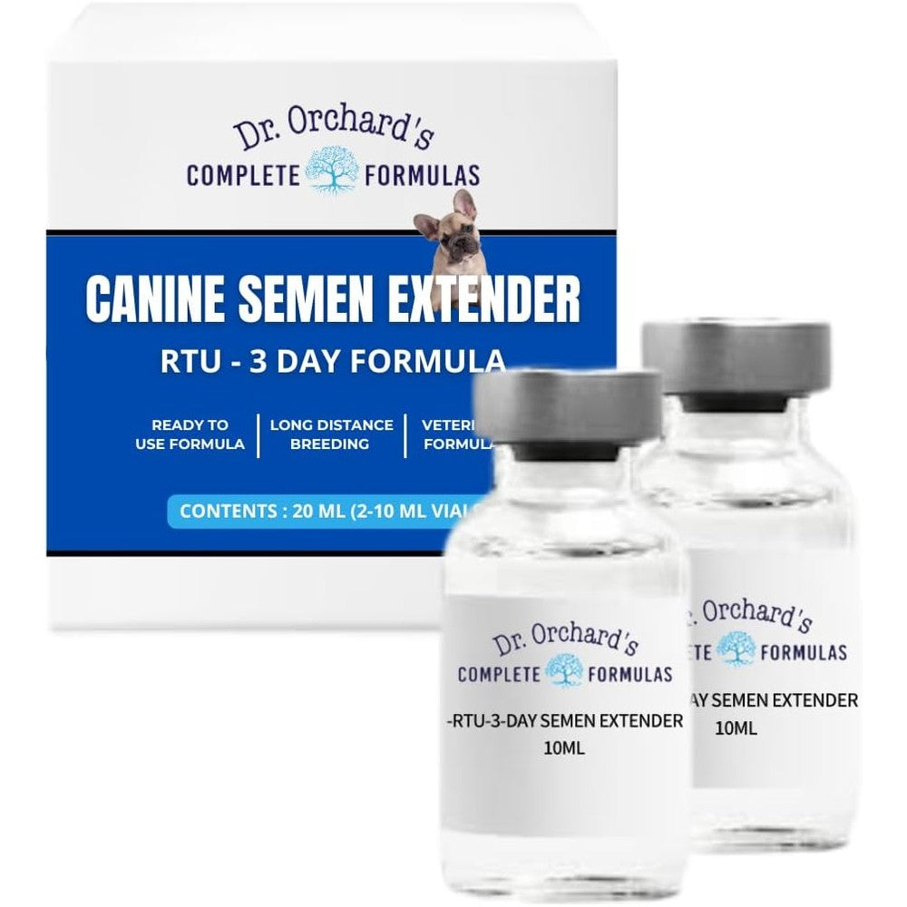 Dr. Orchard's Ready To Use Canine Semen Extender For Dogs Three Day Long Term Formula For Artificial Insemination Twenty Milliliters