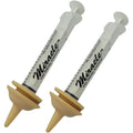 The Miracle Nipple Small Puppy Nursing Nipple For Small To Medium Size Orphaned Animals And Wildlife Pack Of Two With Miracle O Ring Syringes