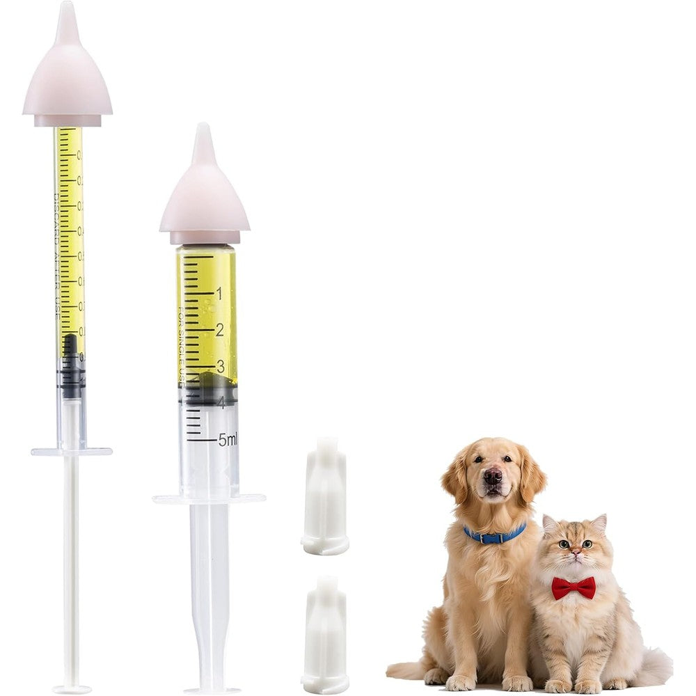 HAOYUSTORE Pet Feeding Kit and Kitten Bottle Feeding Supplies Featuring One Milk Bottle and Two Silicone Nipples for Newborn Puppies and Small Animals