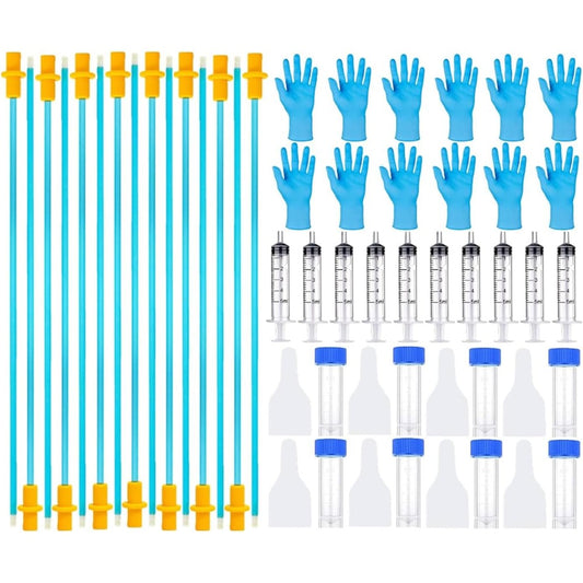Gisurem 15 Set Artificial Insemination Dog Breeding Kit Disposable Canine Breeding Supplies For Medium And Large Breeds 11.8 Inch Catheters