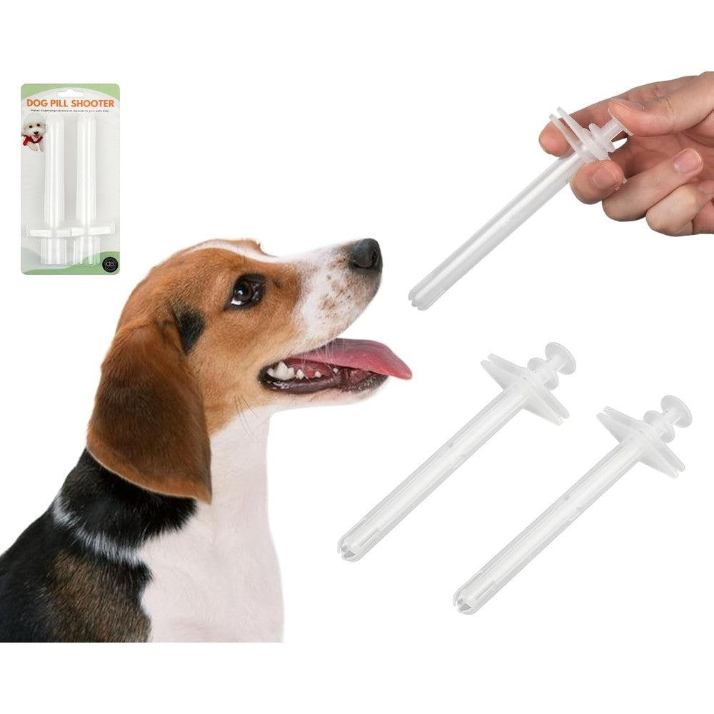 DS. DISTINCTIVE STYLE Dog Pill Shooter Two Pieces Pet Piller Pill Dispenser For Medium To Large Breed Dogs Up To Forty Five Pounds