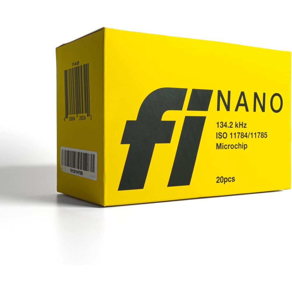 Fi Nano Microchip For Dogs 20 Pack Free Lifetime Registration Universally Scannable International Standard Identification For Professional Pet Care