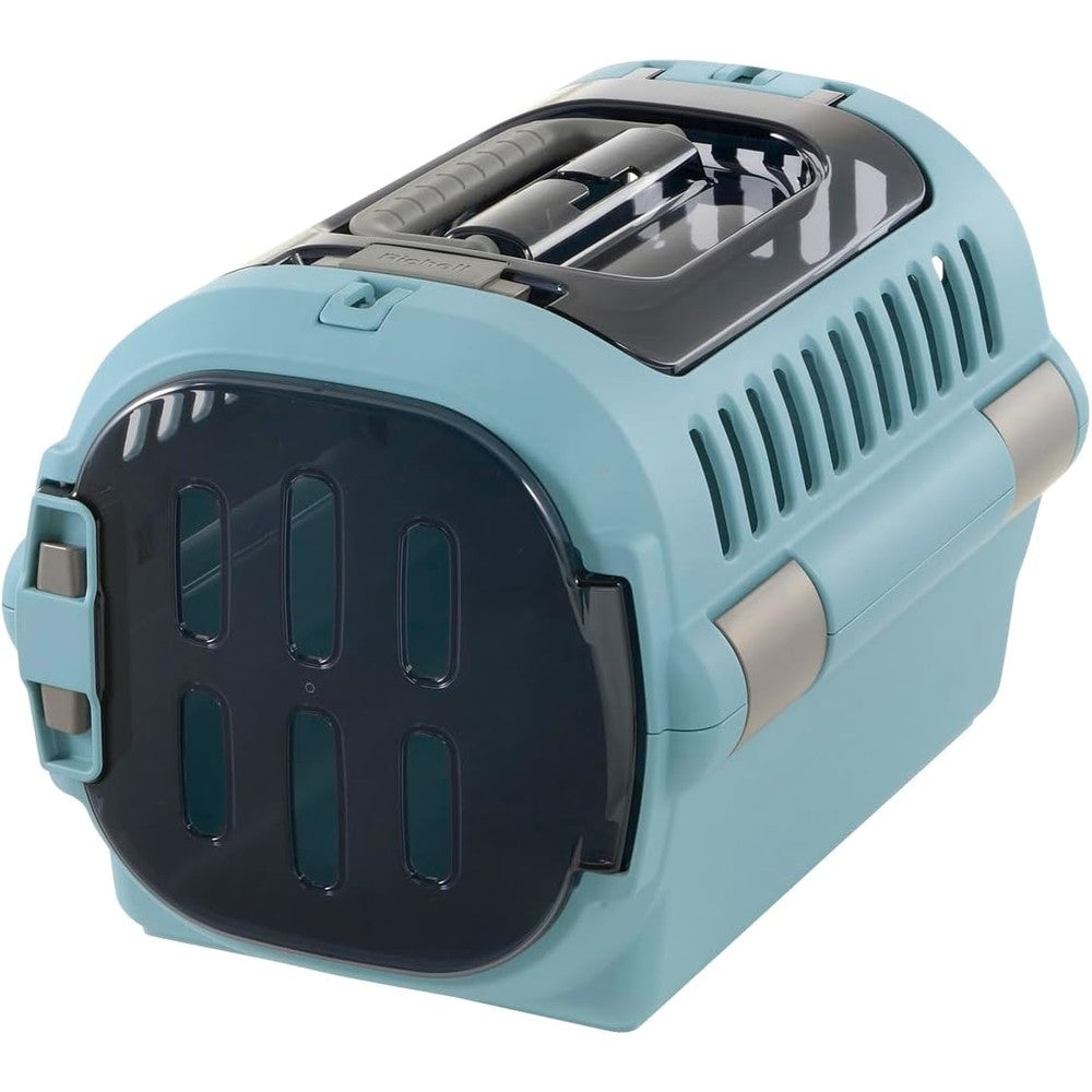 Richell Camping Carry Fine Double Door S Pet Carrier For Small Dogs And Cats Lightweight Hard Sided Travel Crate Blue Size Small