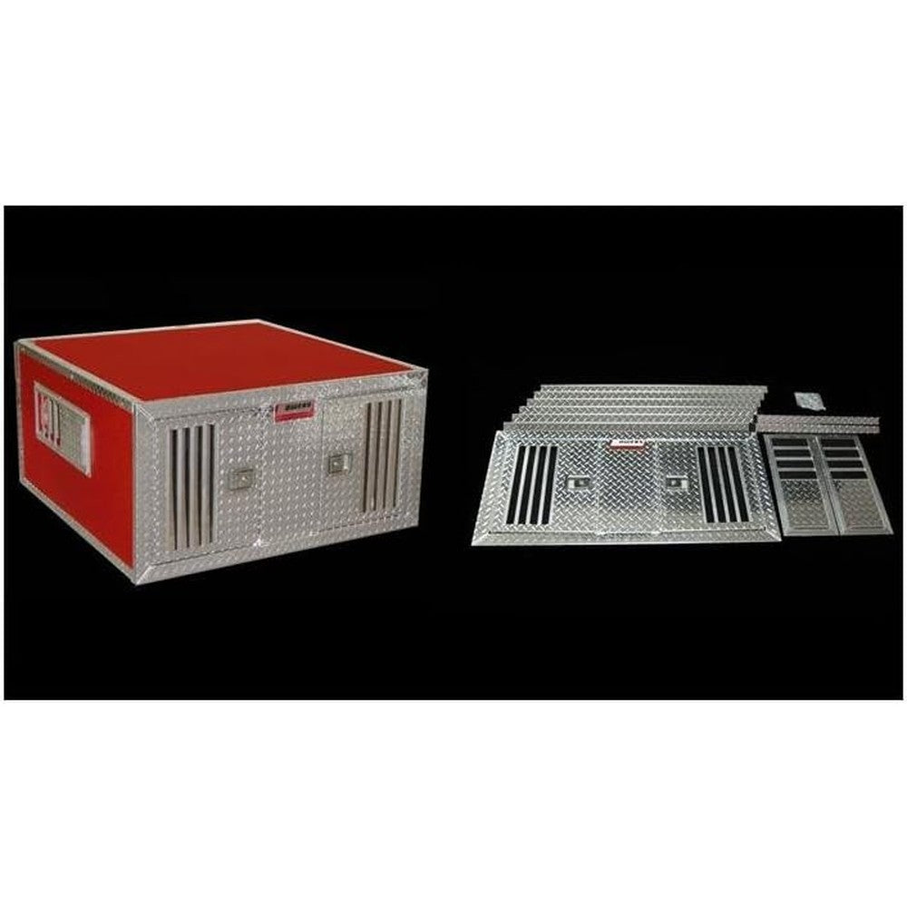 Owens Products DIY Series Double Compartment Dog Box front view transport kit