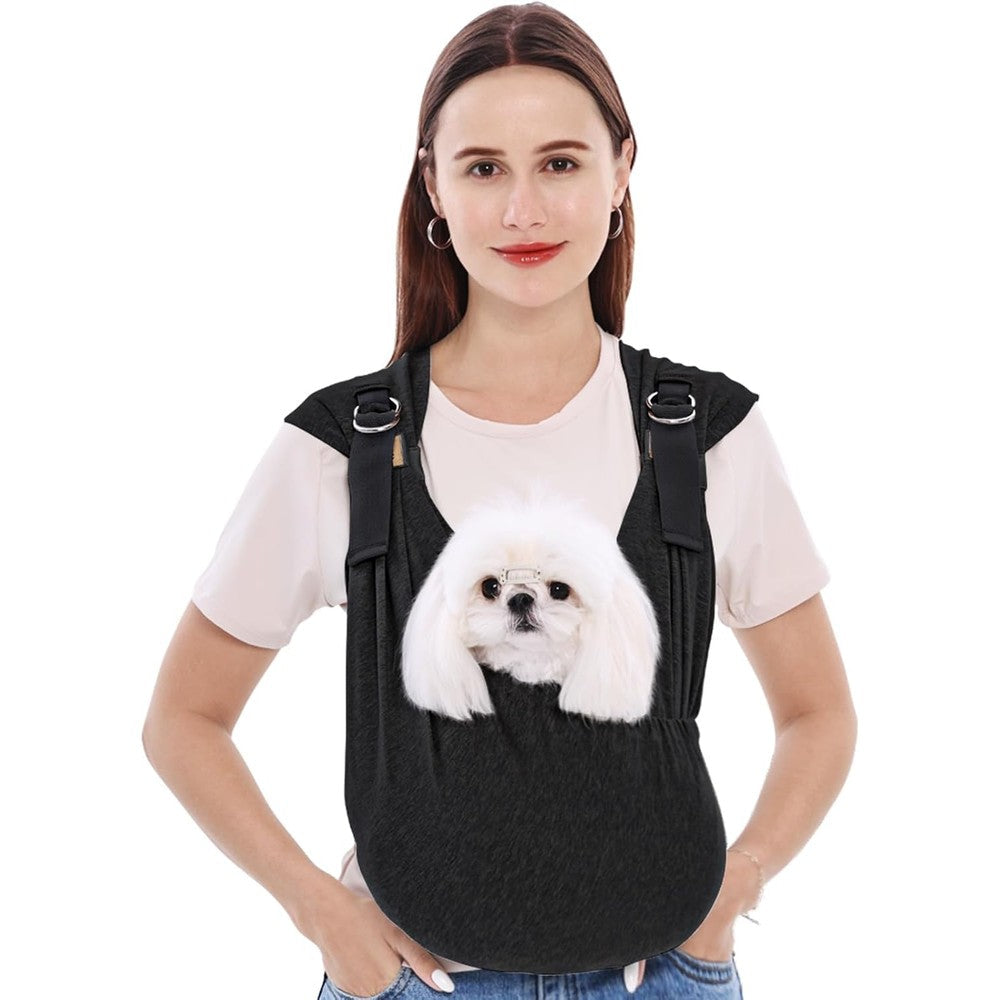 Supet Dog Carrier Sling For Small Dogs Hands Free Front Facing Cat Sling Carrier Chest Adjustable Puppy Front Pack Carrier Reducing Back Pain