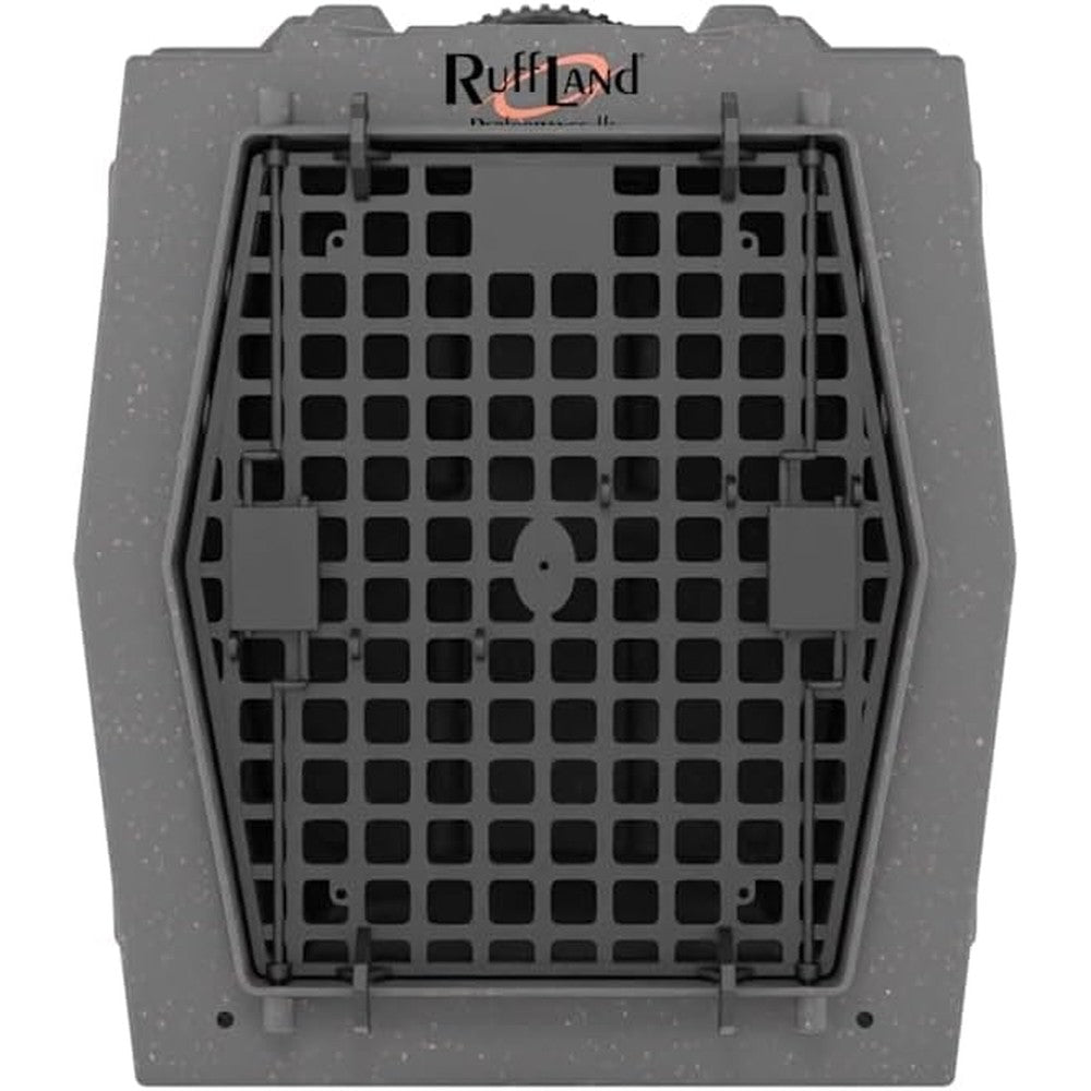 Ruff Land Performance Kennel Millstone Single Door Intermediate Heavy Duty One Piece Roto Molded Plastic Dog Crate For Safe Travel And Transport