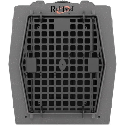Ruff Land Performance Kennel Millstone Single Door Intermediate Heavy Duty One Piece Roto Molded Plastic Dog Crate For Safe Travel And Transport