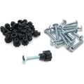 DryFur Pet Carrier Metal Bolt Fasteners With Black Nylon Nuts For Dog Kennels And Travel Crates One And One Quarter Inch Medium Bolts 16 Pack