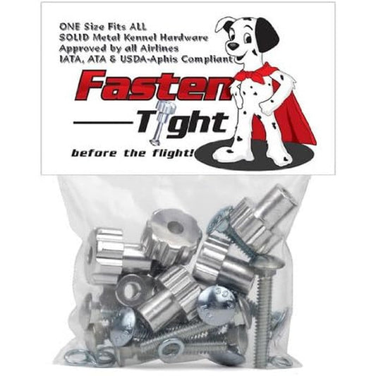 Fasten Tight Pet Carrier Fasteners Heavy Duty Metal Replacement Crate Hardware Pack Of 8 Chrome