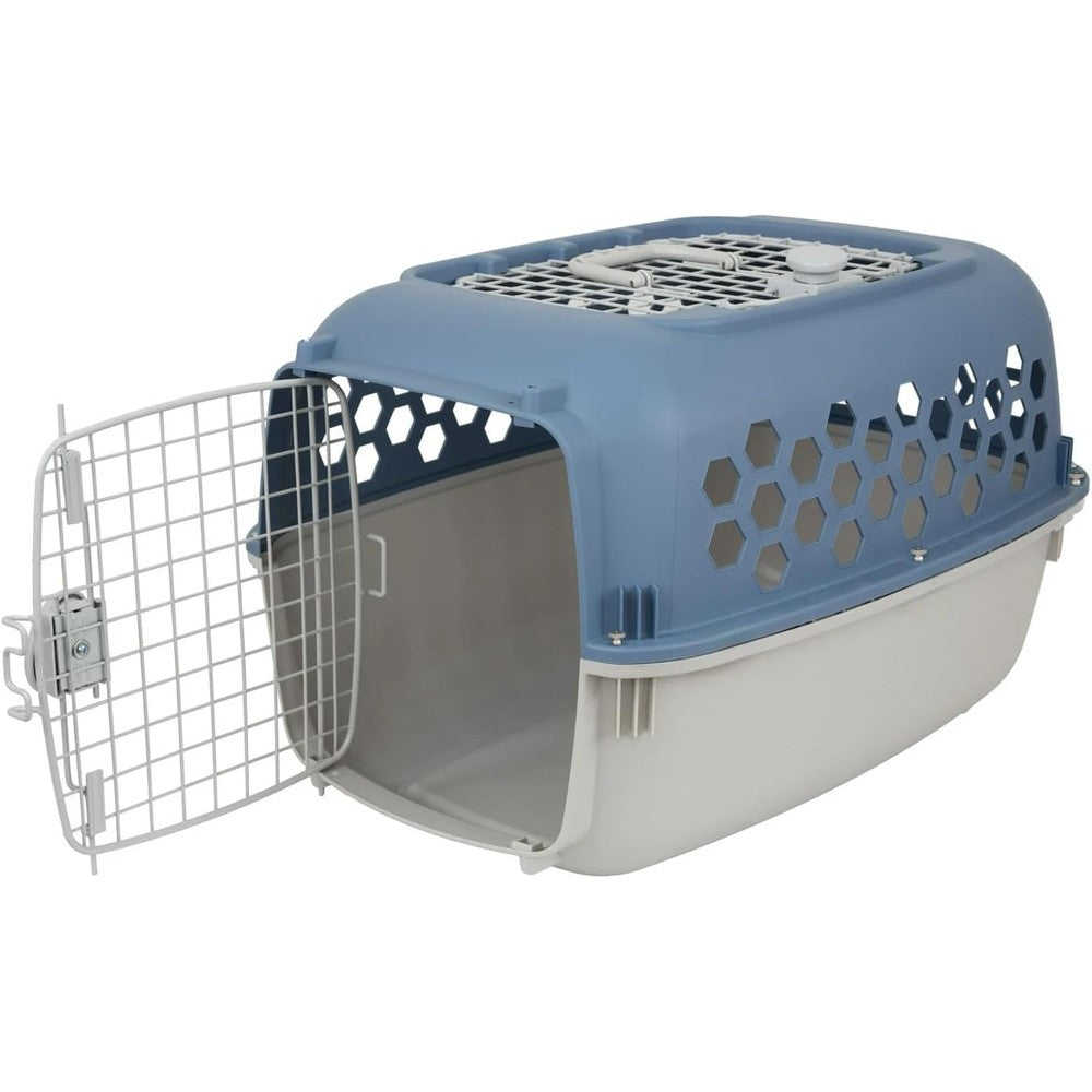 Generic Portable Double Door Plastic Pet Carrier And Travel Kennel For Dogs And Cats 24 Inch