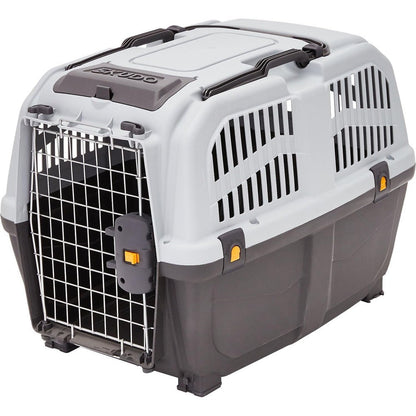 MidWest Homes for Pets Skudo Hard Sided Plastic Travel Carrier For Medium Dogs Grey 32 Inch