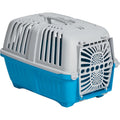 MidWest Homes for Pets Spree 19-Inch Plastic Pet Travel Carrier Kennel for Small Cats and Toy Dogs, Blue, Fits Animals up to 10 Pounds