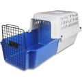 Van Ness Calm Carrier Hard Plastic Pet Travel Crate With Easy Load Sliding Drawer For Nervous Cats And Small Dogs Weighing Up To Twenty Pounds Blue