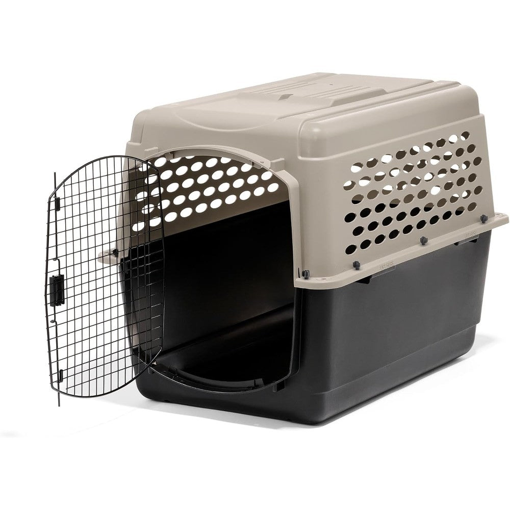 Petmate Vari Dog Kennel Portable Heavy Duty Pet Crate For Large Dogs 40 Inch Taupe And Black