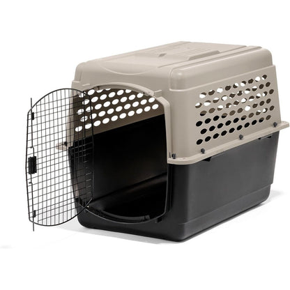 Petmate Vari Dog Kennel Portable Heavy Duty Pet Crate For Large Dogs 40 Inch Taupe And Black