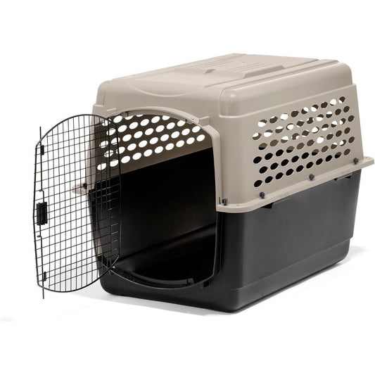 Petmate Vari Dog Kennel Portable Heavy Duty Pet Crate For Large Dogs 40 Inch Taupe And Black