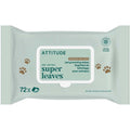 Attitude Pet Wipes For Dogs And Cats 99 Percent Water EWG Verified Gentle And Unscented Pet Grooming Wipes 72 Count Pack