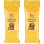 Burt's Bees For Pets Natural Multipurpose Dog Grooming Wipes With Honey For Paws Face And Butt Hypoallergenic Gentle Formula Fifty Count Two Pack