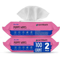 Earthbath Ultra-Mild Wild Cherry Puppy Wipes For Paws And Butt - Gentle Pet Grooming Wipes For Dogs And Puppies, Made In The United States - 100 Co...