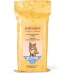 Burt's Bees For Pets Kitten Grooming Wipes With Buttermilk And Honey, Waterless Cat Bath Wipes For Cleaning Face, Paws, Tail And Coat, 50 Count