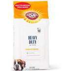 Arm And Hammer For Pets Heavy Duty Multipurpose Pet Bath Wipes Mango Scented Deodorizing Dog Grooming Wipes For Paws And Butt One Hundred Count