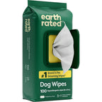 Earth Rated Hypoallergenic Pet Wipes For Dogs And Cats Unscented Deodorizing Grooming Wipes For Paws Body And Butt 100 Count